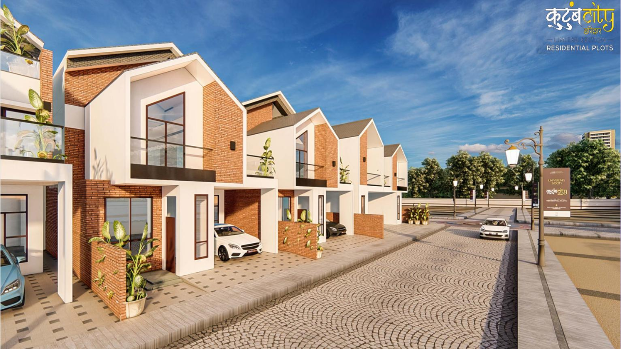 Aerial view of Kutumb City Haridwar residential township